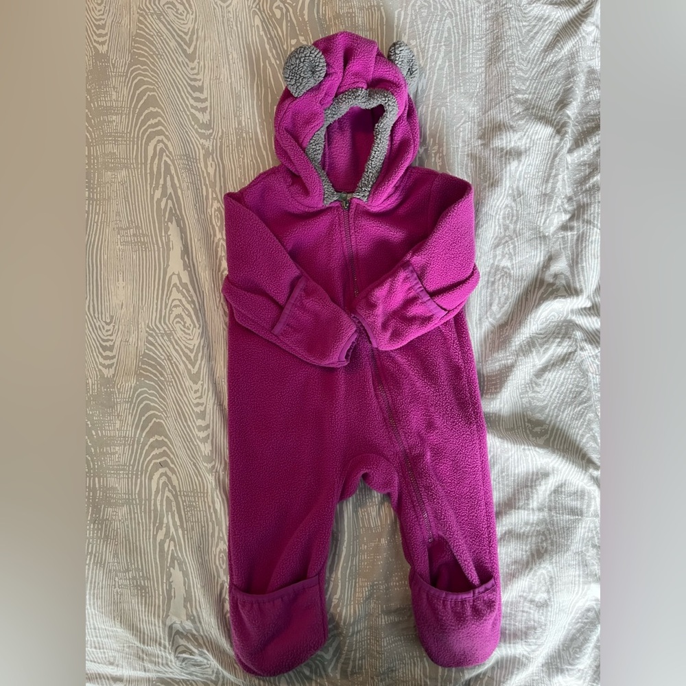 Fleece Hooded One Piece